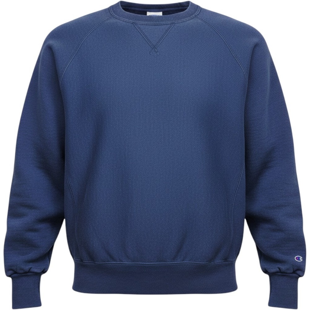 Vintage Hanes Beefy Sweatshirt Mens Large Navy Blue Made in USA Crew Neck Fleece